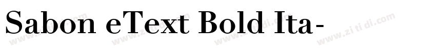 Sabon eText Bold Ita字体转换 Sabon eText Bold Ita字体转换